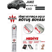 Wulberg Nissan Juke Metalik Gri Kad Rötuş Boya 25 ml Iğne & Fırça Uçlu Kalıcı Çizik Giderici
