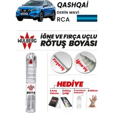 Wulberg Nissan Qashqai Derin Mavi Rca Rötuş Boya 25 ml Iğne & Fırça Uçlu Kalıcı Çizik Giderici