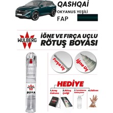 Wulberg Nissan Qashqai Okyanus Yeşili Fap Rötuş Boya 25 ml Iğne & Fırça Uçlu Kalıcı Çizik Giderici
