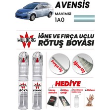 Wulberg Toyota Avensis Mavimsi 1A0 Rötuş Boya 25 ml + Vernik Iğne & Fırça Uçlu Kalıcı Çizik Giderici