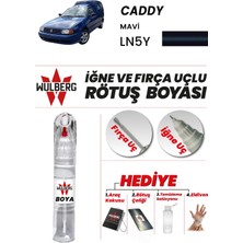 Wulberg Volkswagen Caddy Mavi LN5Y Rötuş Boya 25 ml Iğne & Fırça Uçlu Kalıcı Çizik Giderici