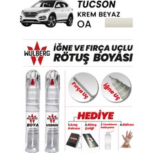 Wulberg Hyundai Tucson Krem Beyaz Oa Rötuş Boya 25 ml + Vernik Iğne & Fırça Uçlu Kalıcı Çizik Giderici