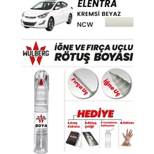 Wulberg Hyundai Elantra Kremsi Beyaz Ncw Rötuş Boya 25 ml Iğne & Fırça Uçlu Kalıcı Çizik Giderici