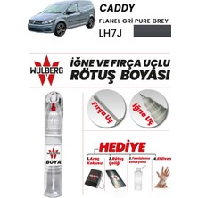 Wulberg Volkswagen Caddy Flanel Gri LH7J Rötuş Boya 25 ml Iğne & Fırça Uçlu Kalıcı Çizik Giderici