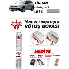 Wulberg Volkswagen Tiguan Gümüş Inci LB9Z Rötuş Boya 25 ml Iğne & Fırça Uçlu Kalıcı Çizik Giderici