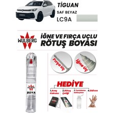 Wulberg Volkswagen Tiguan Saf Beyaz LC9A Rötuş Boya 25 ml Iğne & Fırça Uçlu Kalıcı Çizik Giderici