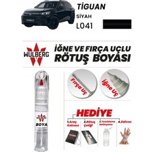 Wulberg Volkswagen Tiguan Siyah L041 Rötuş Boya 25 ml Iğne & Fırça Uçlu Kalıcı Çizik Giderici