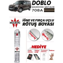 Wulberg Fiat Doblo Marrone Metalik 708/A Rötuş Boya 25 ml Iğne & Fırça Uçlu Kalıcı Çizik Giderici