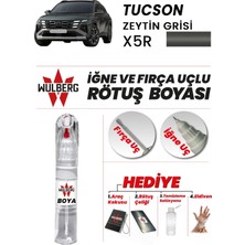 Wulberg Hyundai Tucson Zeytin Grisi X5R Rötuş Boya 25 ml Iğne & Fırça Uçlu Kalıcı Çizik Giderici