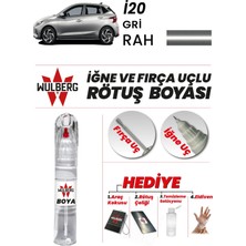 Wulberg Hyundai I20 Gri Rah Rötuş Boya 25 ml Iğne & Fırça Uçlu Kalıcı Çizik Giderici