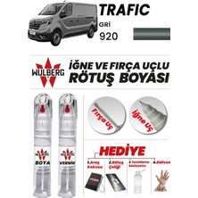 Wulberg Renault Trafic Gri 920 Rötuş Boya 25 ml + Vernik Iğne & Fırça Uçlu Kalıcı Çizik Giderici