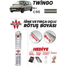 Wulberg Renault Twingo Bej C66 Rötuş Boya 25 ml Iğne & Fırça Uçlu Kalıcı Çizik Giderici
