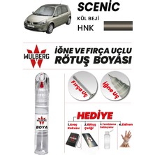 Wulberg Renault Scenic Kül Beji Hnk Rötuş Boya 25 ml Iğne & Fırça Uçlu Kalıcı Çizik Giderici