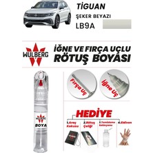 Wulberg Volkswagen Tiguan Şeker Beyazı LB9A Rötuş Boya 25 ml Iğne & Fırça Uçlu Kalıcı Çizik Giderici