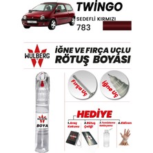 Wulberg Renault Twingo Sedefli Kırmızı 783 Rötuş Boya 25 ml Iğne & Fırça Uçlu Kalıcı Çizik Giderici