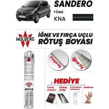 Wulberg Renault Sandero Füme Kna Rötuş Boya 25 ml Iğne & Fırça Uçlu Kalıcı Çizik Giderici Rutuş