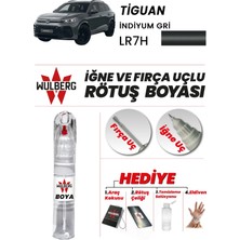 Wulberg Volkswagen Tiguan Indiyum Gri LR7H Rötuş Boya 25 ml Iğne & Fırça Uçlu Kalıcı Çizik Giderici