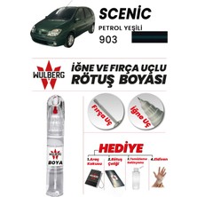 Wulberg Renault Scenic Petrol Yeşili 903 Rötuş Boya 25 ml Iğne & Fırça Uçlu Kalıcı Çizik Giderici