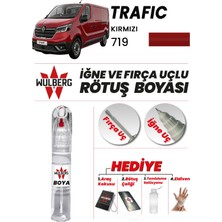 Wulberg Renault Trafic Kırmızı 719 Rötuş Boya 25 ml Iğne & Fırça Uçlu Kalıcı Çizik Giderici