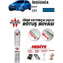 Wulberg Opel Insignia Mavi 291 Rötuş Boya 25 ml Iğne & Fırça Uçlu Kalıcı Çizik Giderici
