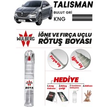 Wulberg Renault Talisman Bulut Gri Kng Rötuş Boya 25 ml Iğne & Fırça Uçlu Kalıcı Çizik Giderici