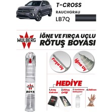 Wulberg Volkswagen T-Cross Rauchgrau LB7Q Rötuş Boya 25 ml Iğne & Fırça Uçlu Kalıcı Çizik Giderici