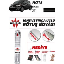 Wulberg Nissan Note Siyah Z11 Rötuş Boya 25 ml Iğne & Fırça Uçlu Kalıcı Çizik Giderici