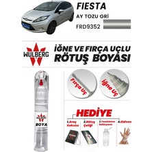 Wulberg Ford Fiesta Ay Tozu Gri 9352 Rötuş Boya 25 ml Iğne & Fırça Uçlu Kalıcı Çizik Giderici