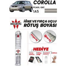 Wulberg Toyota Corolla Pearl Gri 1A5 Rötuş Boya 25 ml Iğne & Fırça Uçlu Kalıcı Çizik Giderici