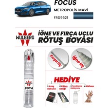 Wulberg Ford Focus Metropolis Mavi 9521 Rötuş Boya 25 ml Iğne & Fırça Uçlu Kalıcı Çizik Giderici