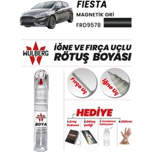 Wulberg Ford Fiesta Magnetik Gri 9578 Rötuş Boya 25 ml Iğne & Fırça Uçlu Kalıcı Çizik Giderici