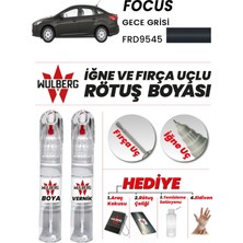 Wulberg Ford Focus Gece Grisi 9545 Rötuş Boya 25 ml + Vernik Iğne & Fırça Uçlu Kalıcı Çizik Giderici