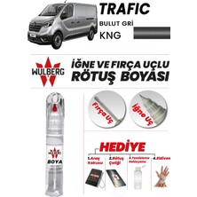 Wulberg Renault Trafic Bulut Gri Kng Rötuş Boya 25 ml Iğne & Fırça Uçlu Kalıcı Çizik Giderici