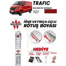 Wulberg Renault Trafic Gelincik Kırmızı 727 Rötuş Boya 25 ml Iğne & Fırça Uçlu Kalıcı Çizik Giderici