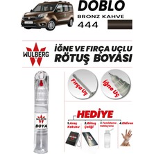 Wulberg Fiat Doblo Bronz Kahve 444 Rötuş Boya 25 ml Iğne & Fırça Uçlu Kalıcı Çizik Giderici Rutuş