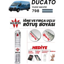 Wulberg Fiat Ducato Yıldız Mavisi 798 Rötuş Boya 25 ml Iğne & Fırça Uçlu Kalıcı Çizik Giderici