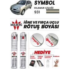 Wulberg Renault Symbol Ihlamur Çiçeği 931 Rötuş Boya 25 ml + Vernik Iğne & Fırça Uçlu Kalıcı Çizik Giderici