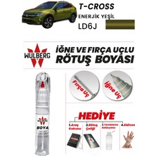 Wulberg Volkswagen T-Cross Enerjik Yeşil LD6J Rötuş Boya 25 ml Iğne & Fırça Uçlu Kalıcı Çizik Giderici