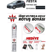 Wulberg Ford Fiesta Fırtına Gri 6dyewwa Rötuş Boya 25 ml Iğne & Fırça Uçlu Kalıcı Çizik Giderici