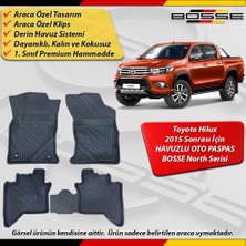 Toyota Hilux Paspas Araca Özel 2015 Sonrası Için Derin Havuzlu Paspas Bosse North Serisi