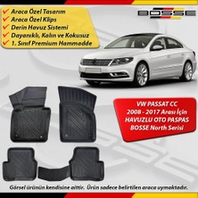 Vw Passat cc Paspas Araca Özel 2008 - 2017 Arası Için Derin Havuzlu Paspas Bosse North Serisi