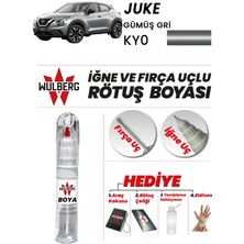 Wulberg Nissan Juke Gümüş Gri Ky0 Rötuş Boya 25 ml Iğne & Fırça Uçlu Kalıcı Çizik Giderici