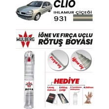 Wulberg Renault Clio Ihlamur Çiçeği 931 Rötuş Boya 25 ml Iğne & Fırça Uçlu Kalıcı Çizik Giderici