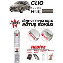 Wulberg Renault Clio Kül Bej Hnk Rötuş Boya 25 ml Iğne & Fırça Uçlu Kalıcı Çizik Giderici Rutuş