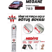 Wulberg Renault Megane Sedefli Kırmızı 783 Rötuş Boya 25 ml Iğne & Fırça Uçlu Kalıcı Çizik Giderici