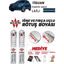 Wulberg Volkswagen Tiguan Pasific Mavi LA5J Rötuş Boya 25 ml + Vernik Iğne & Fırça Uçlu Kalıcı Çizik Giderici