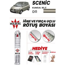 Wulberg Renault Scenic Kumsal Beji D11 Rötuş Boya 25 ml Iğne & Fırça Uçlu Kalıcı Çizik Giderici