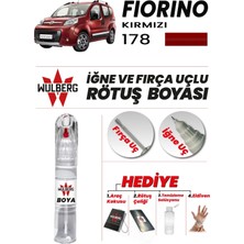Wulberg Fiat Fiorino Kırmızı 178 Rötuş Boya 25 ml Iğne & Fırça Uçlu Kalıcı Çizik Giderici Rutuş