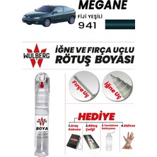 Wulberg Renault Megane Fiji Yeşili 941 Rötuş Boya 25 ml Iğne & Fırça Uçlu Kalıcı Çizik Giderici