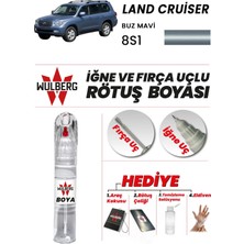 Wulberg Toyota Land Cruiser Buz Mavi 8s1 Rötuş Boya 25 ml Iğne & Fırça Uçlu Kalıcı Çizik Giderici